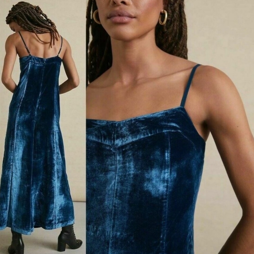 ANTHROPOLOGIE   × MAEVE × Andromeda Velvet Jumpsuit